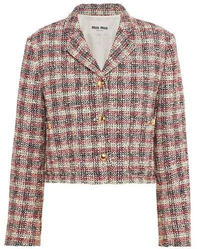 miu miu red and white jacket|genuine miumiou jackets.